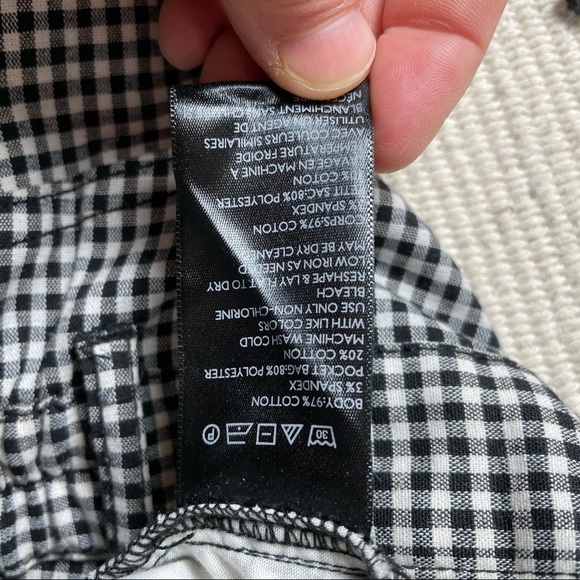 UO Silence & Noise Gingham High Waist Pants - Picture 6 of 9